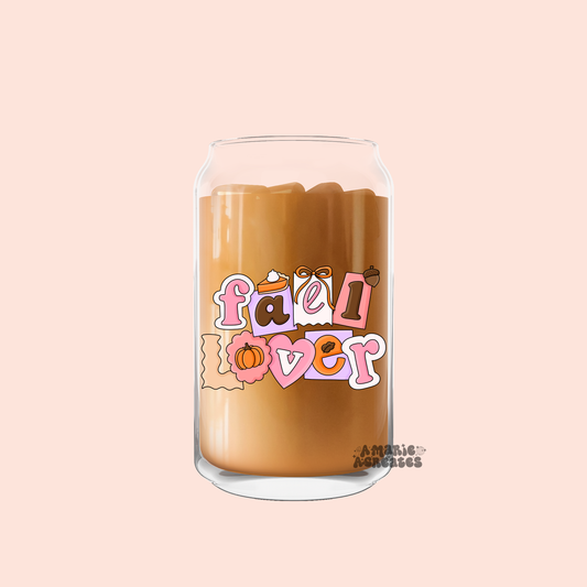 Fall Lover Glass Cup