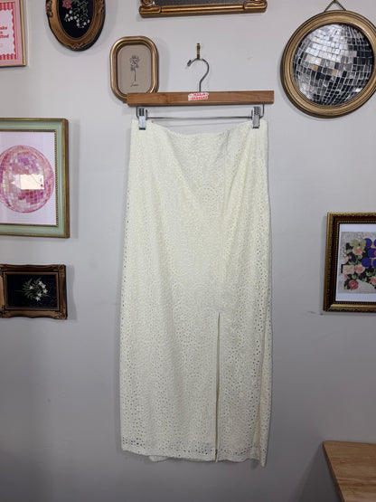 Size 10, 12 & 14 Eyelet Midi Skirt NWT