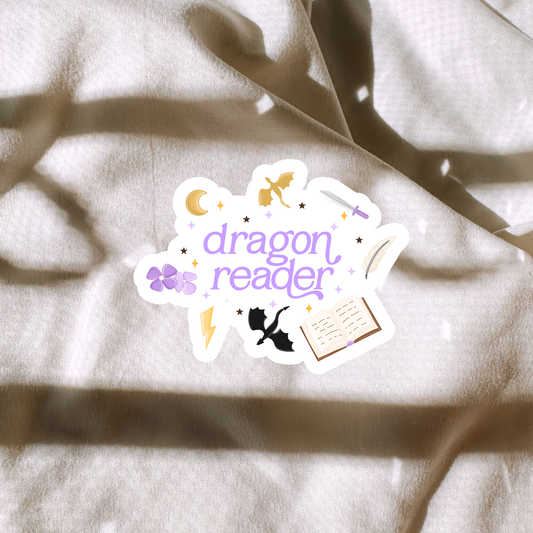 Dragon Reader Sticker