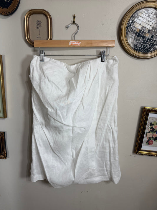 Medium NWT Linen Strapless Mini Dress