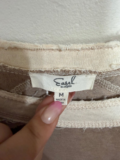 Medium Brown Cream Long Sleeve
