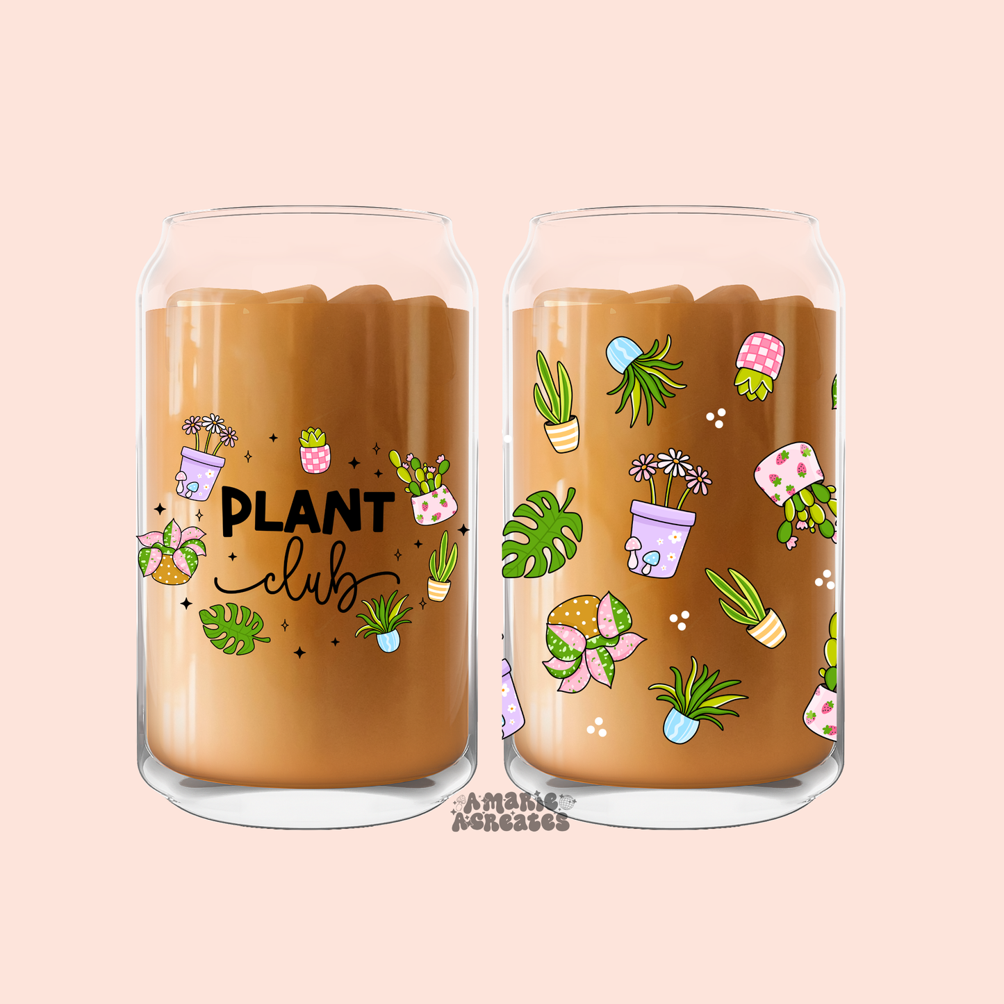 Plant Club Glass Cup