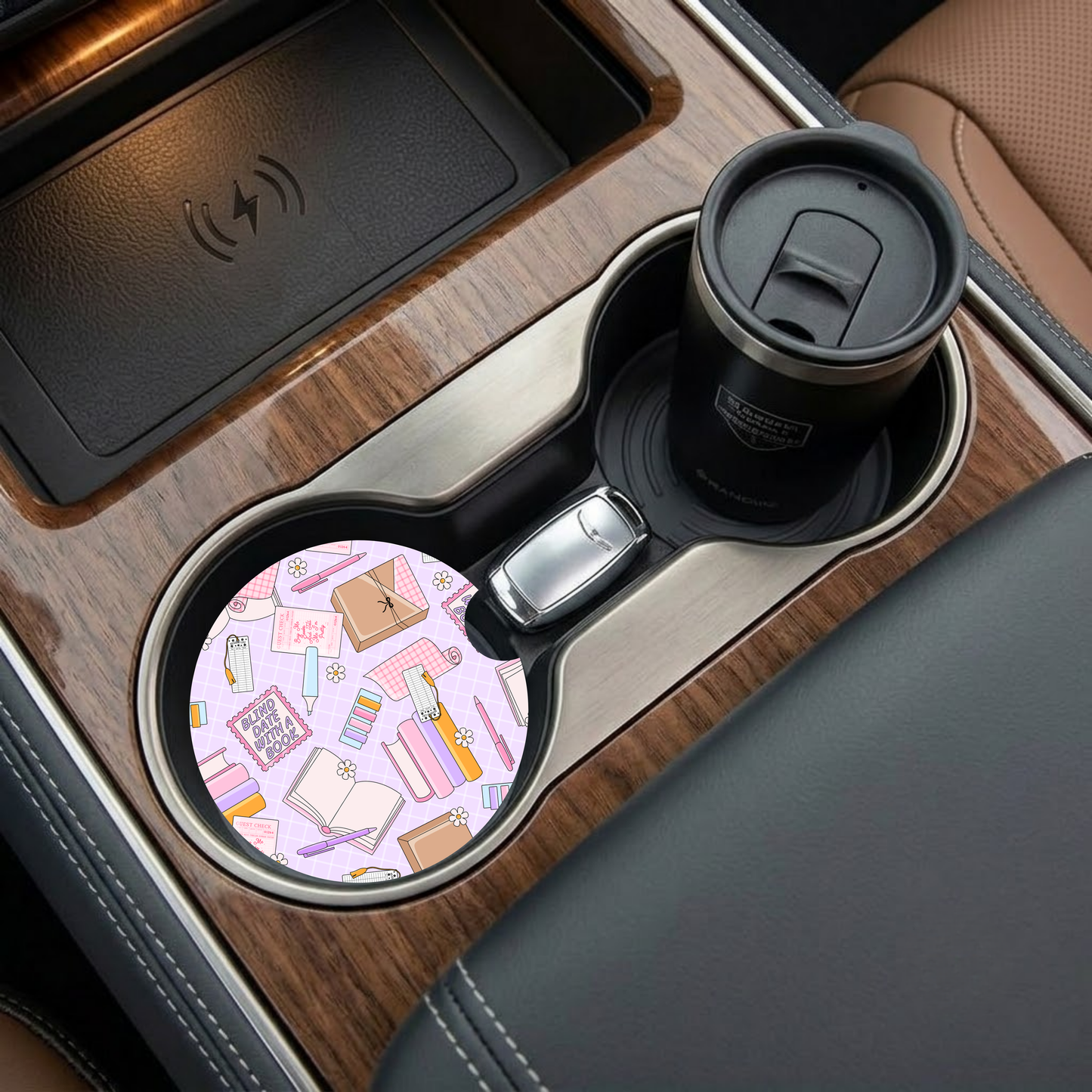 Blind Date With A Book Car Coaster