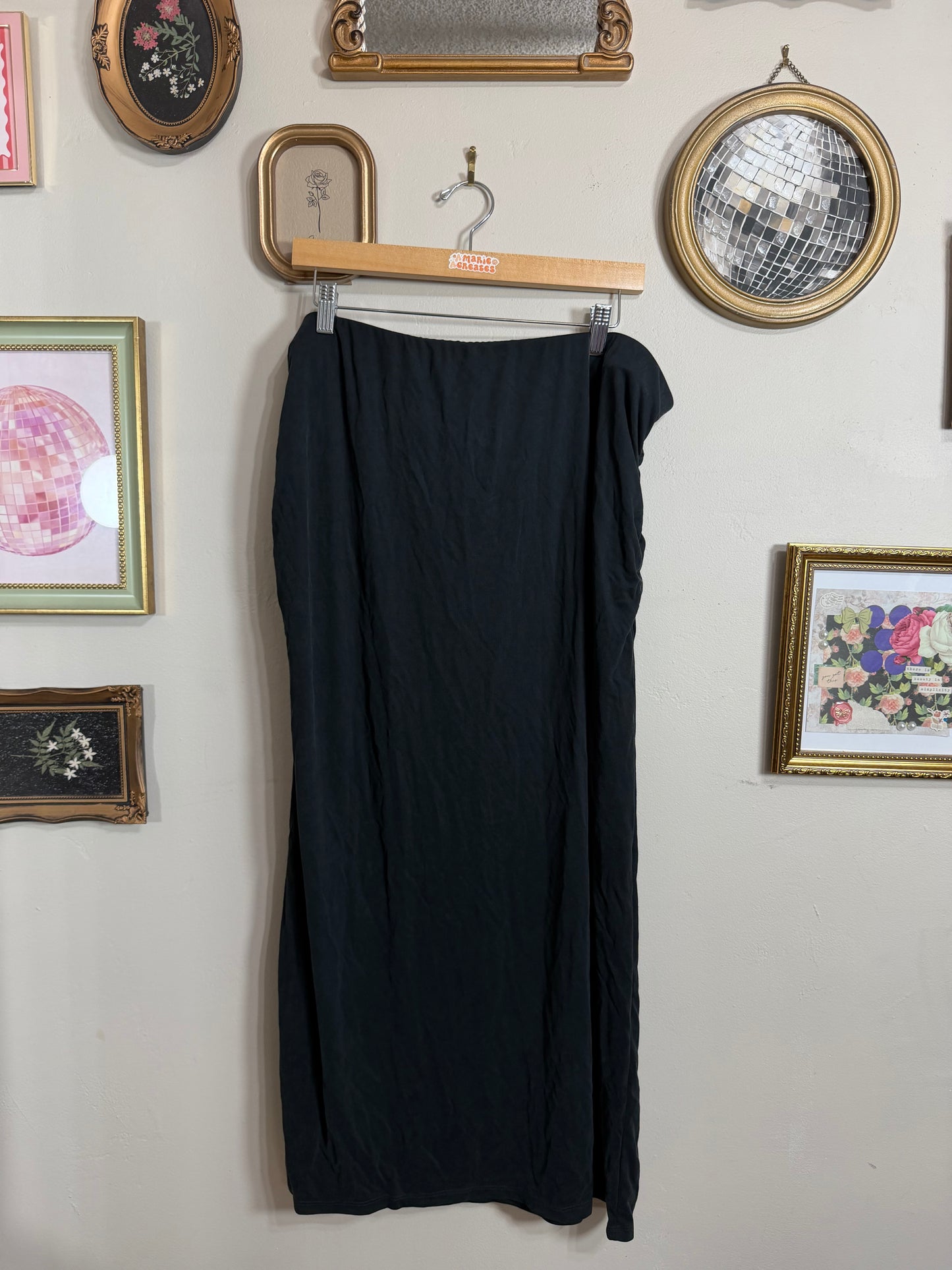 XXL Black Maxi Skirt