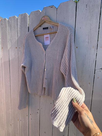 Large Knit Long Sleeve Top