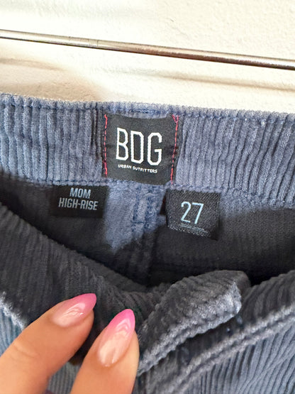 Size 27 Gray Corduroy Mom Pants