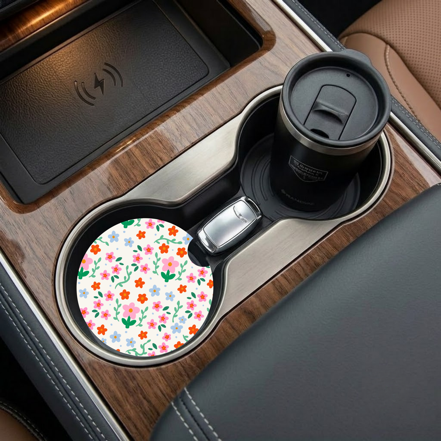 Summer Flowers Car Coaster