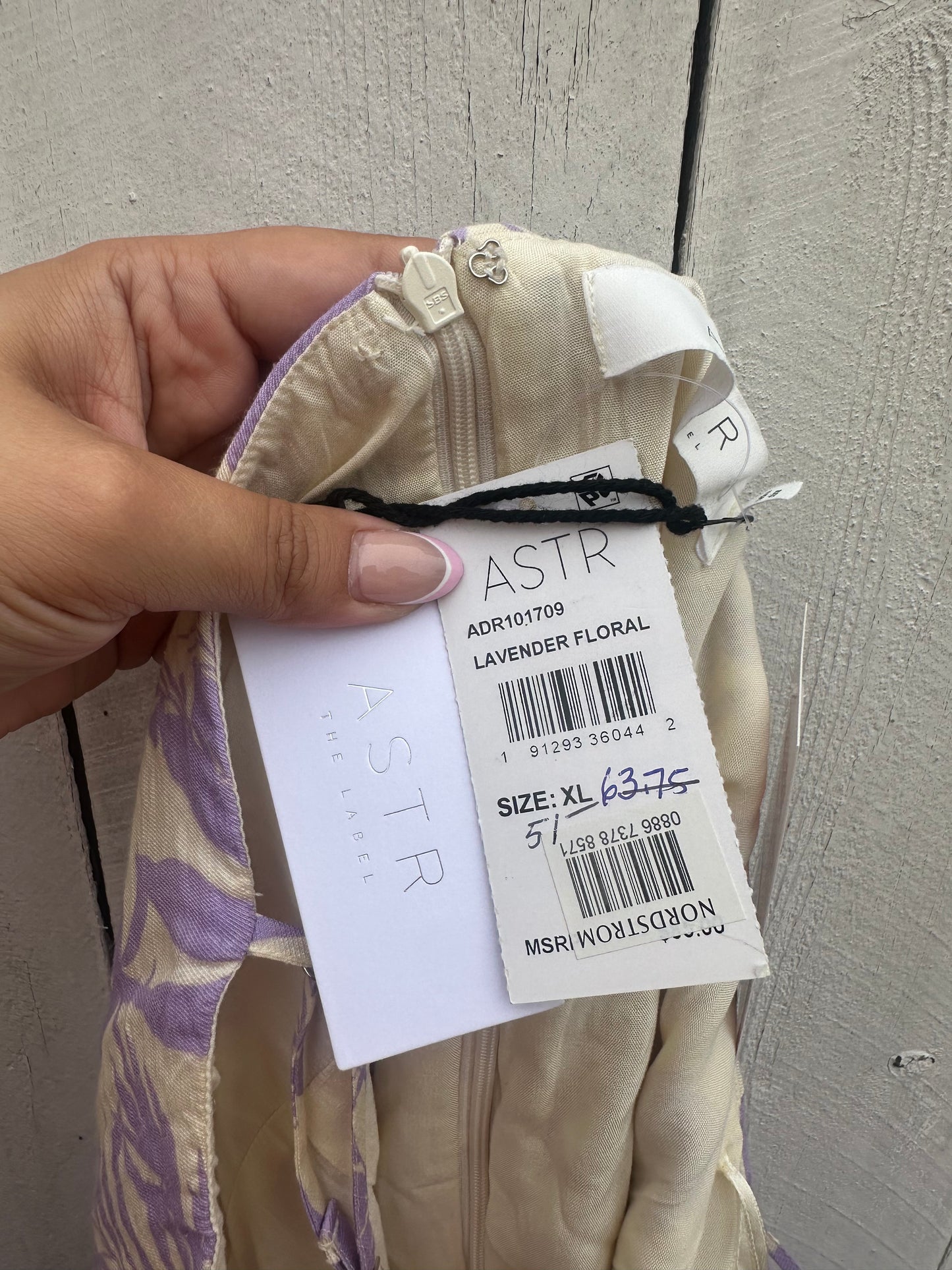 NWT XL Lavender Floral Dress
