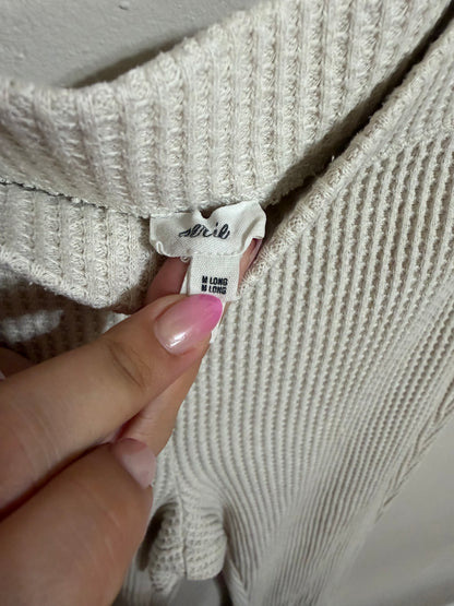 Medium Cream Waffle Knit Flares