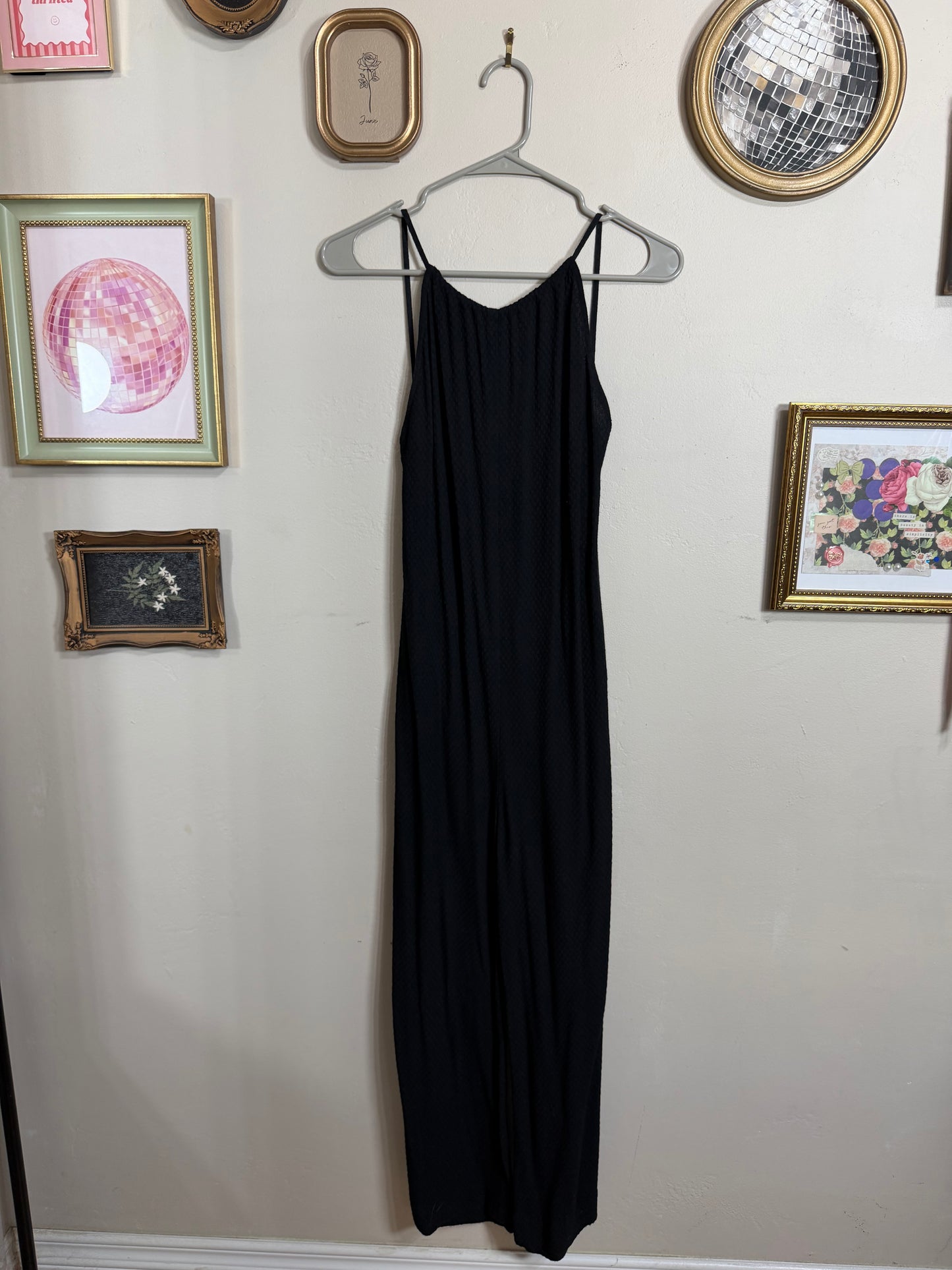 Small Open Back Black Rylee Jumpsuit