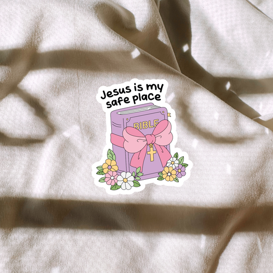 Jesus Is My Safe Space Sticker