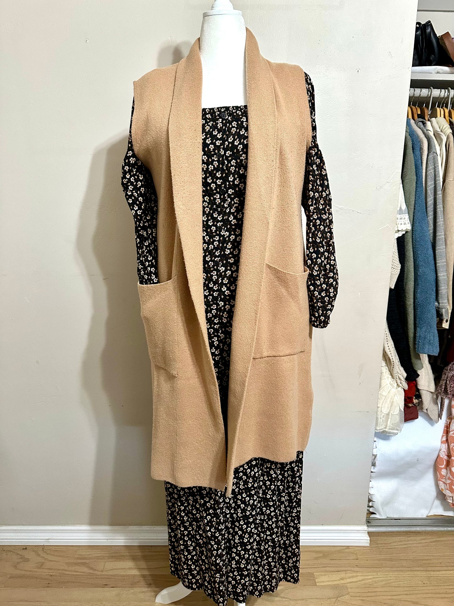 Large Long Sleeve Floral Dress