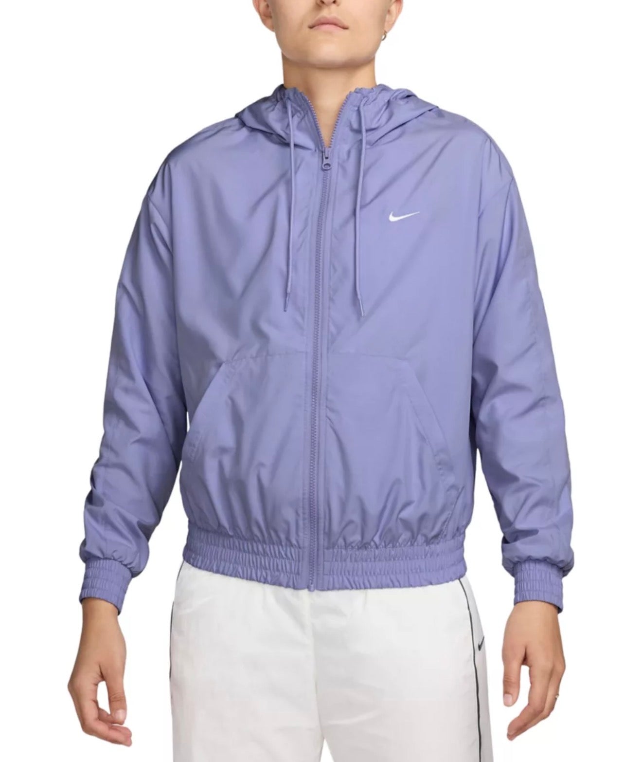 Medium Lavender Windbreaker Zip Up Jacket