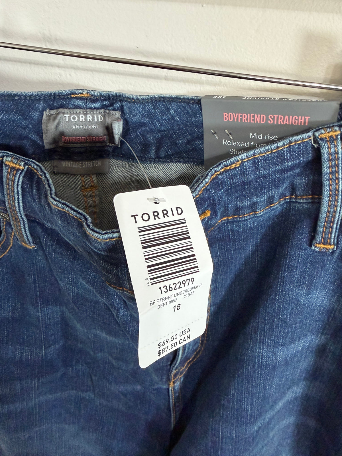Size 18 NWT Straight Boyfriend Jeans