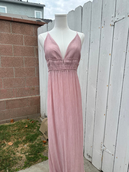 Large Pink Mauve Maxi Dress