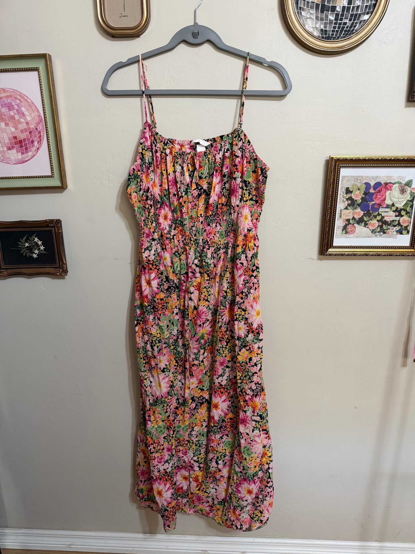 XL Floral Midi Dress