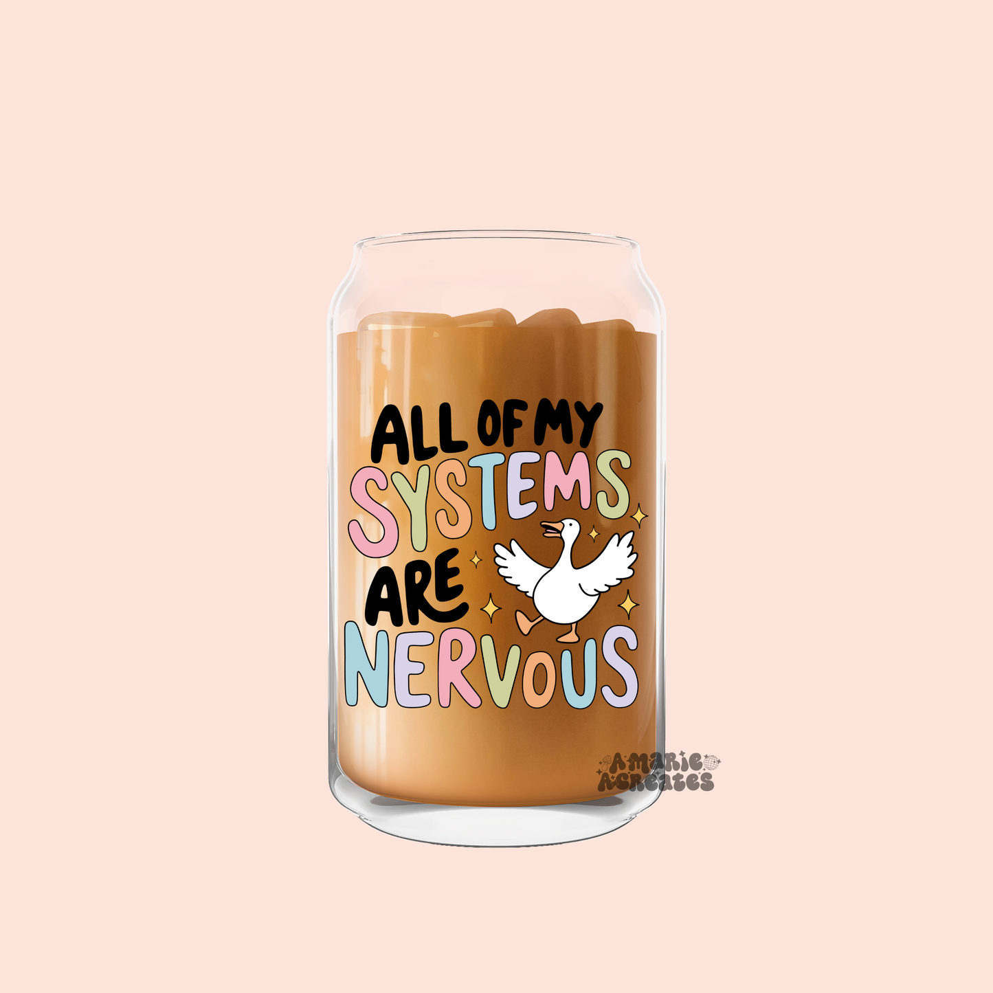 All Systems Are Nervous Glass Cup