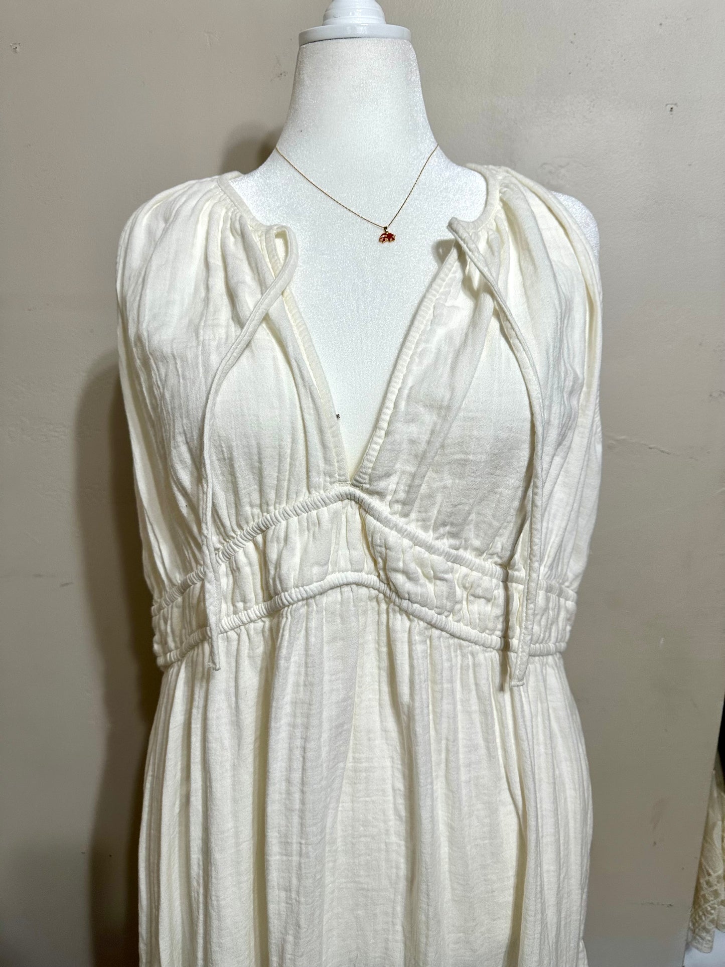 XXL Cream Maxi Dress