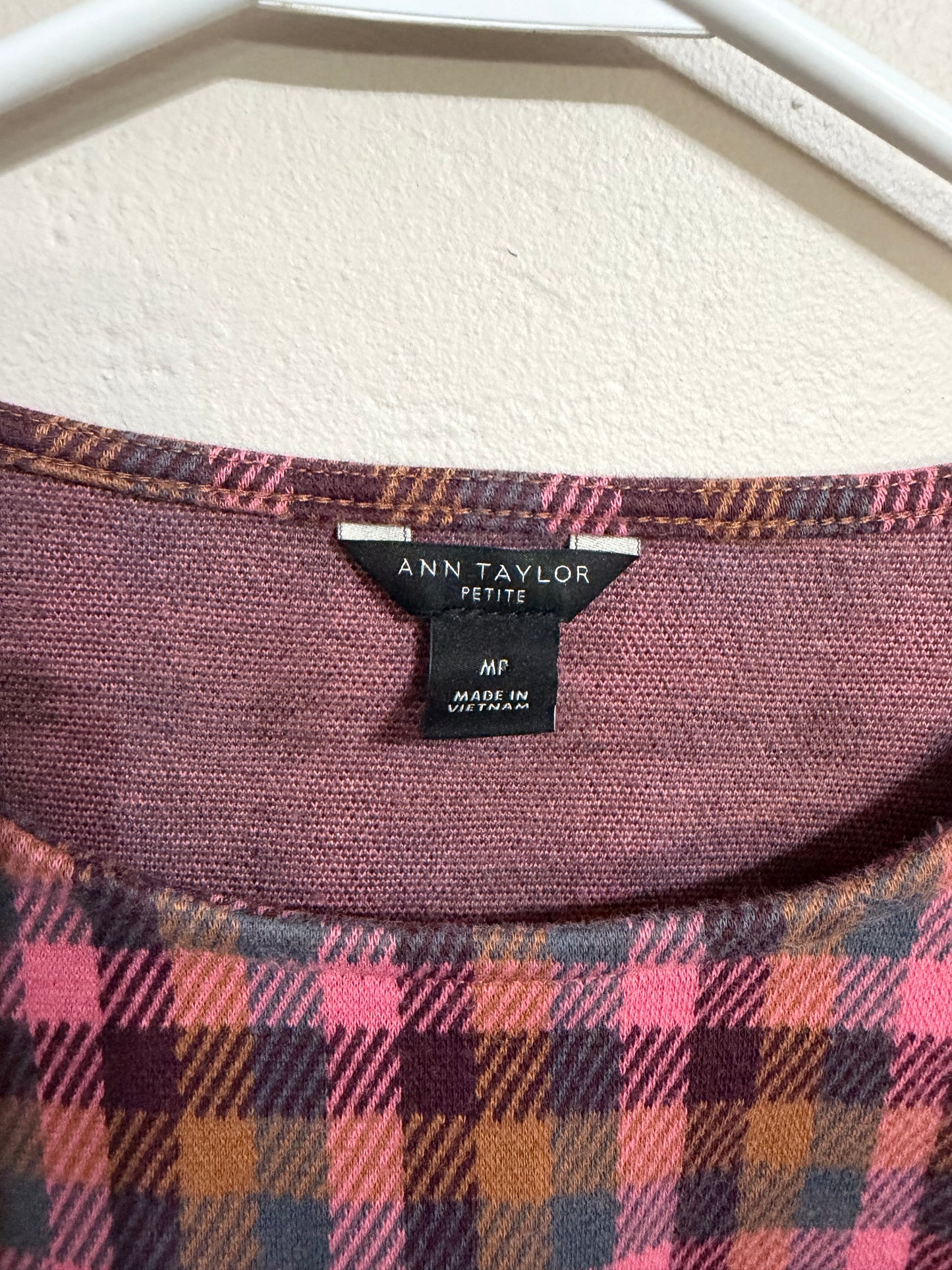 Medium Petite Plaid Colorful Top