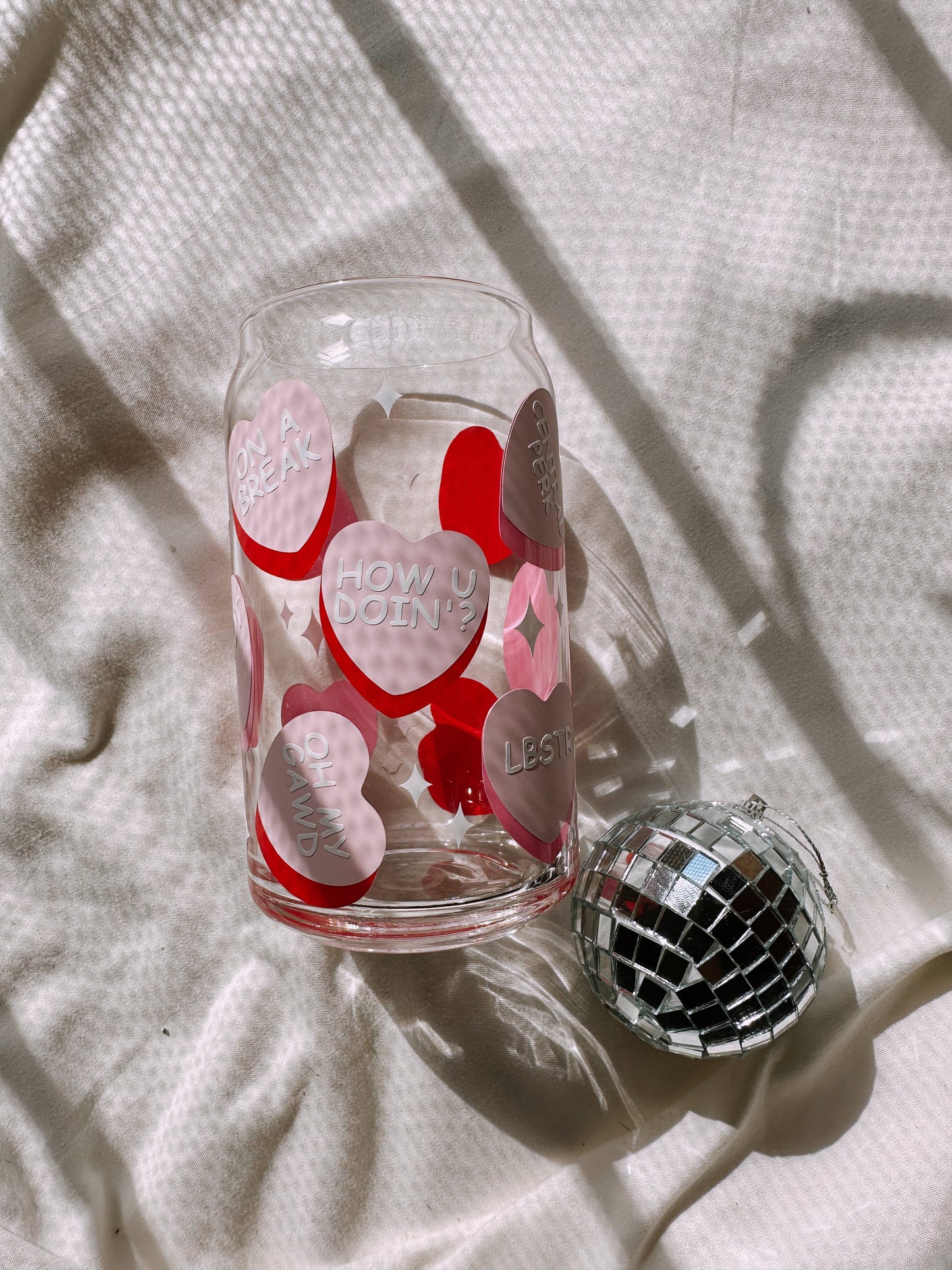 Valentine Hearts | Friends Edition | Glass Cup