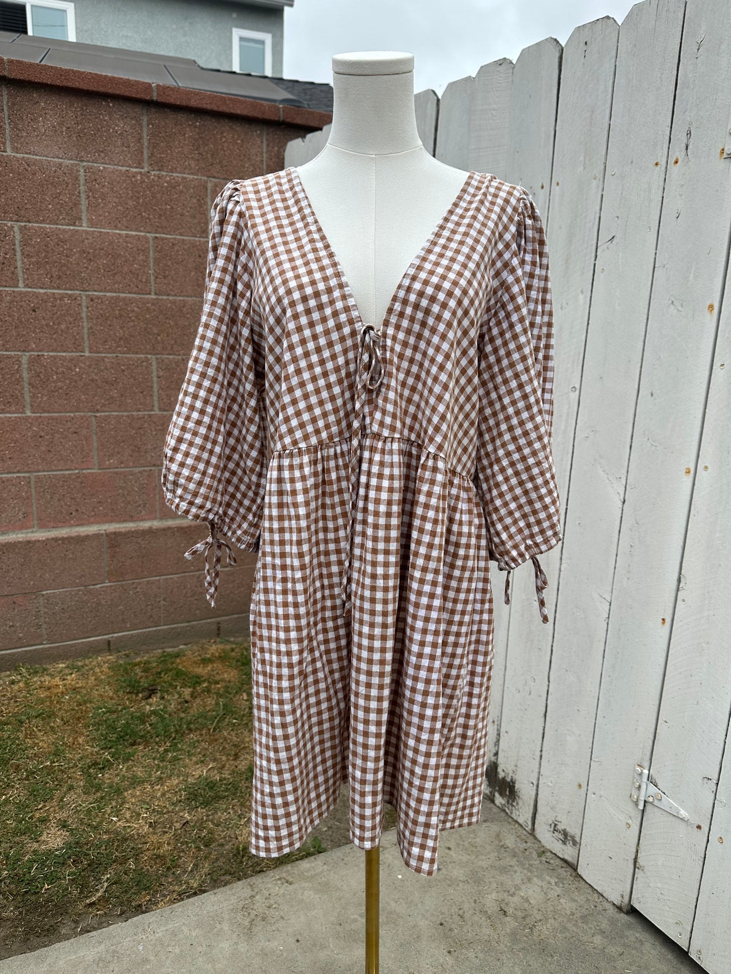 Large Plaid Fall Dress
