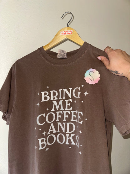 Bring Me Coffee And Books Tee - Small