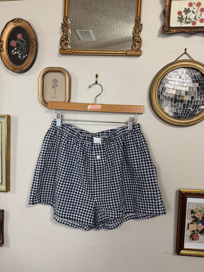 S/M Blue Checkered Shorts