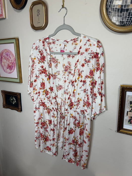 Large Floral Kimono Top