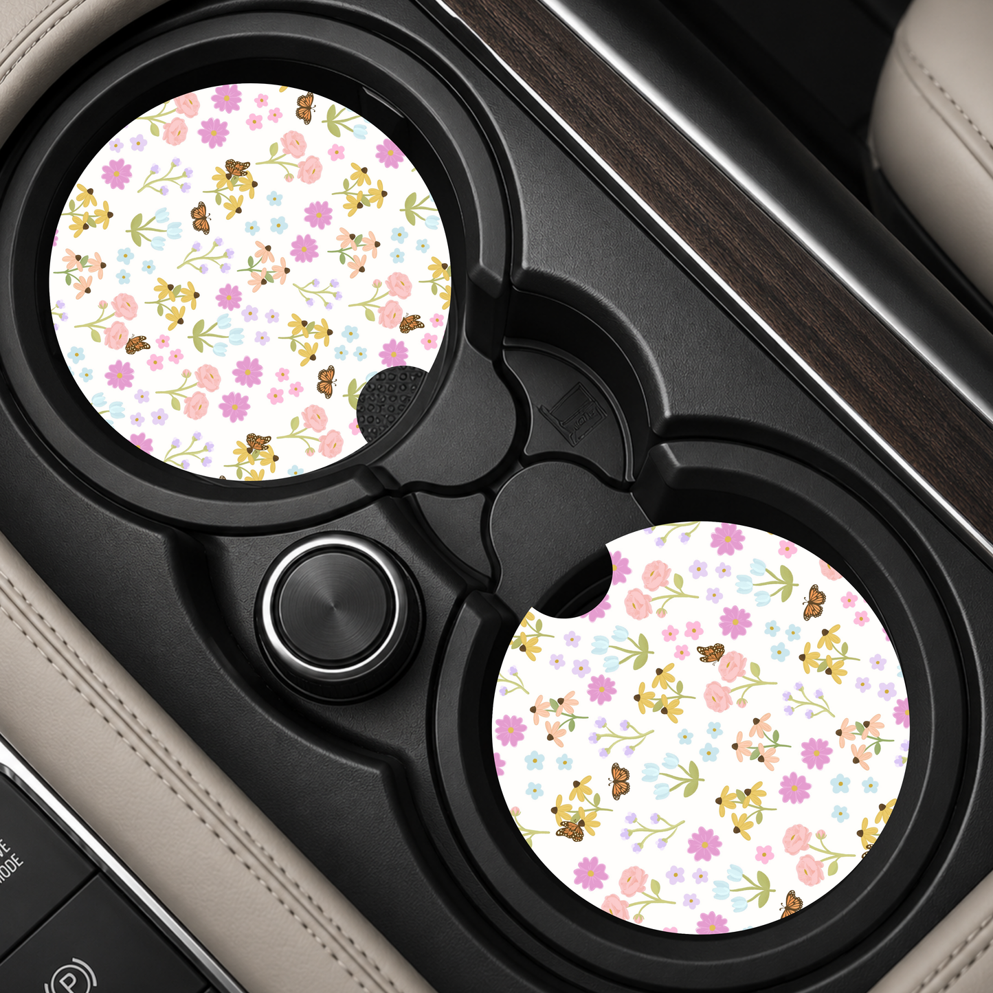 Florals Car Coaster