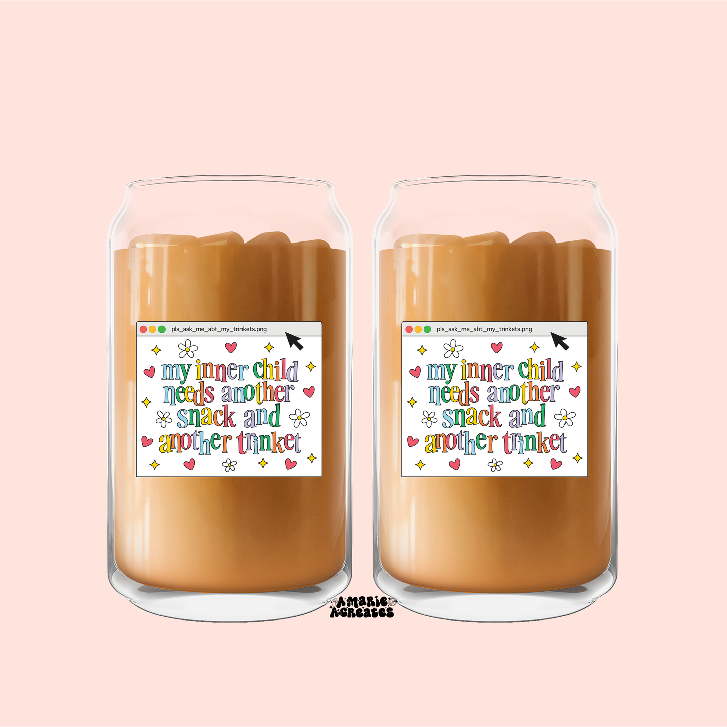 Inner Child Needs Snack & Trinket Glass Cup