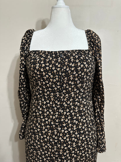Large Long Sleeve Floral Dress