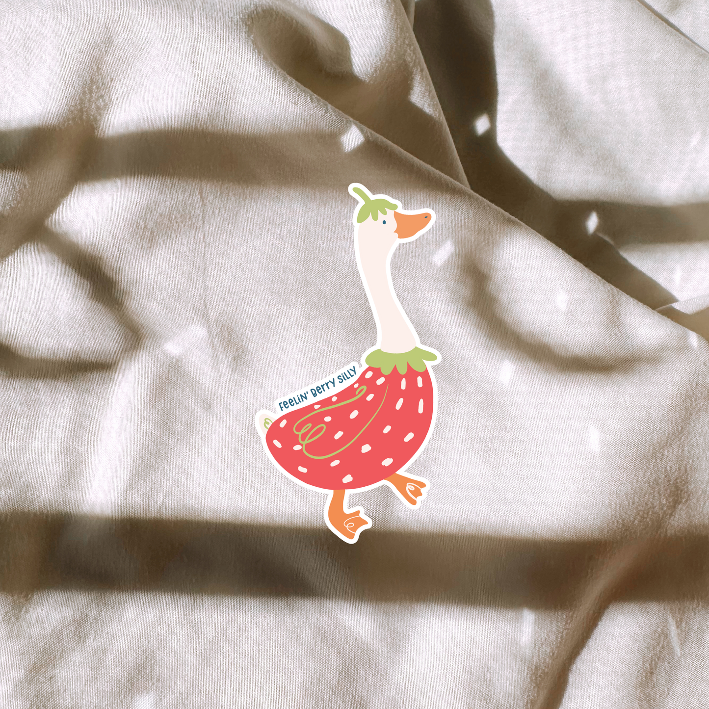 Feelin' Berry Silly Goose Sticker