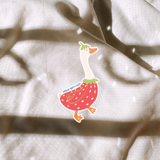 Feelin' Berry Silly Goose Sticker