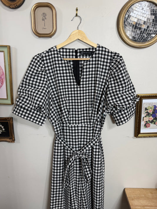 Large NWT Gingham Jumpsuit