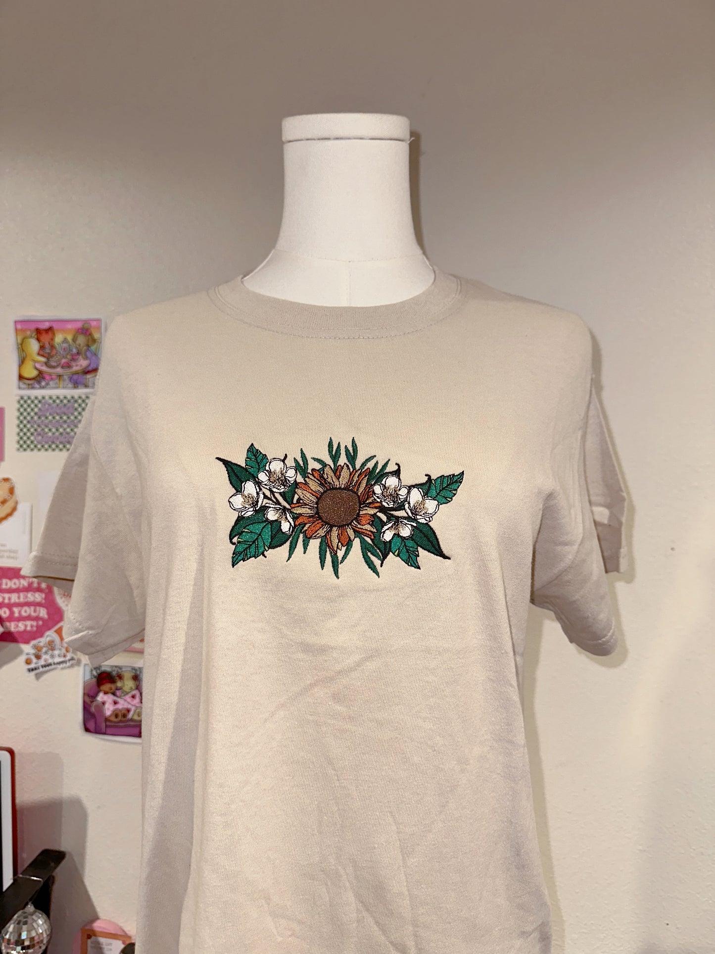 For Lola | Embroidered Sunflower Jasmine Flower Bouquet