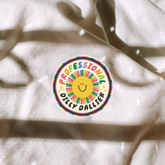 Professional Dilly Dallier Sticker