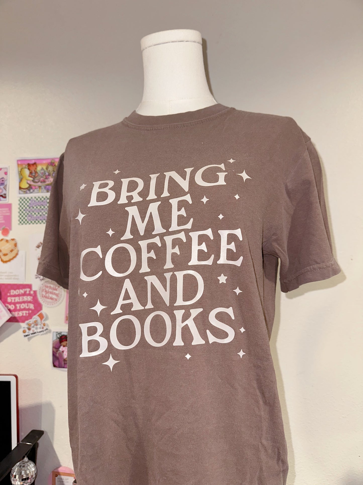 Bring Me Coffee And Books Tee - Small