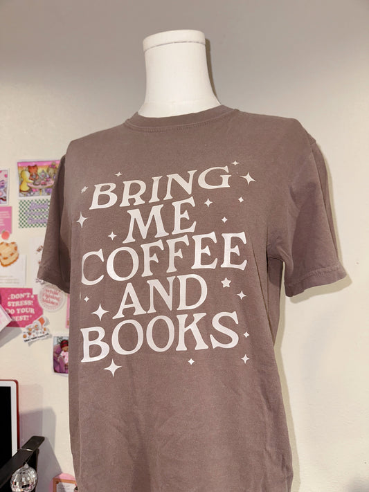 Bring Me Coffee And Books Tee - Small