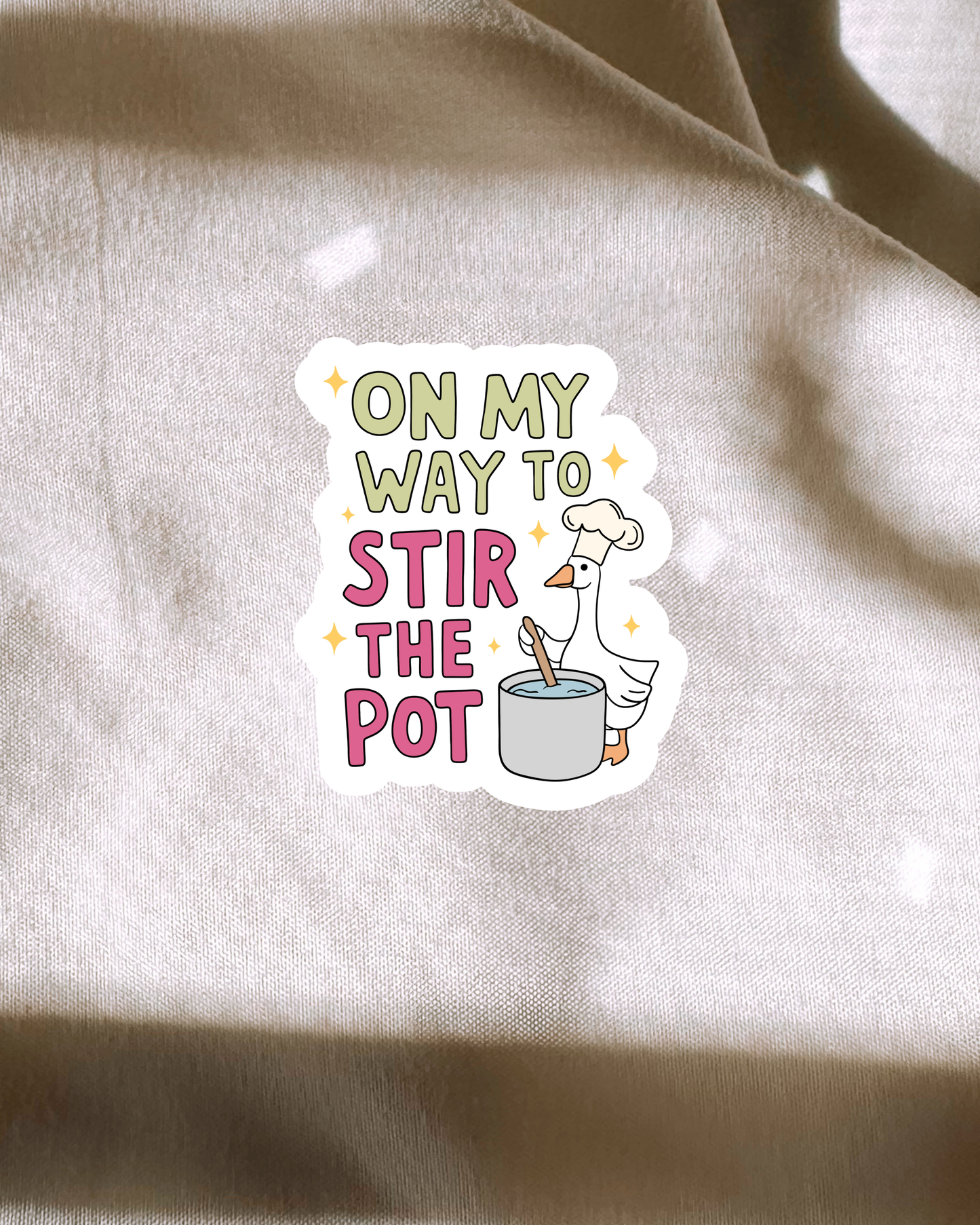 Omw To Stir The Post Sticker