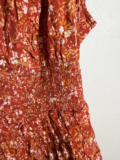 Large Fall Floral Blouse