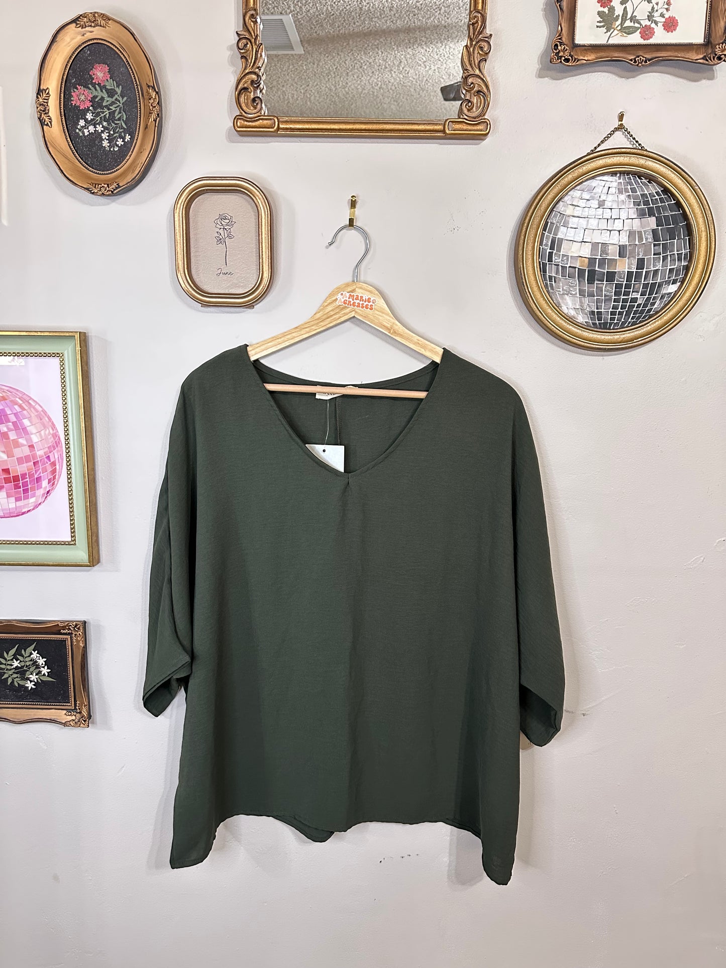 NWT Small Green Blouse