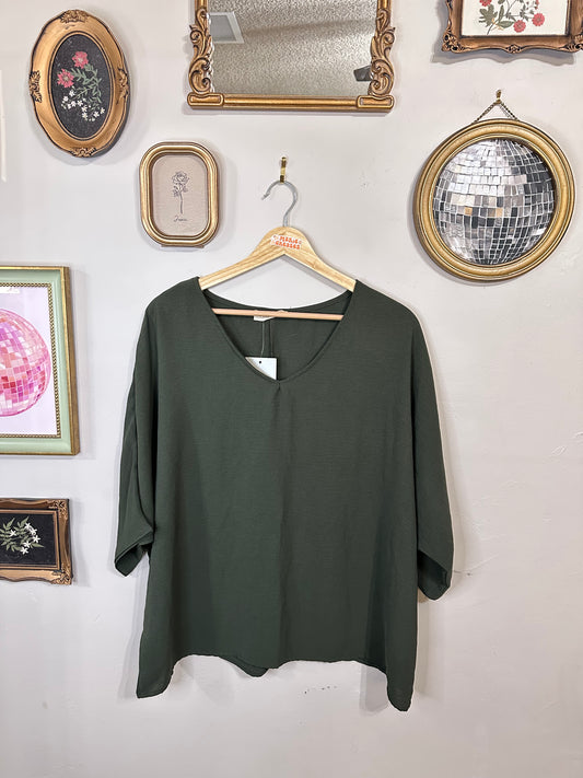 NWT Small Green Blouse