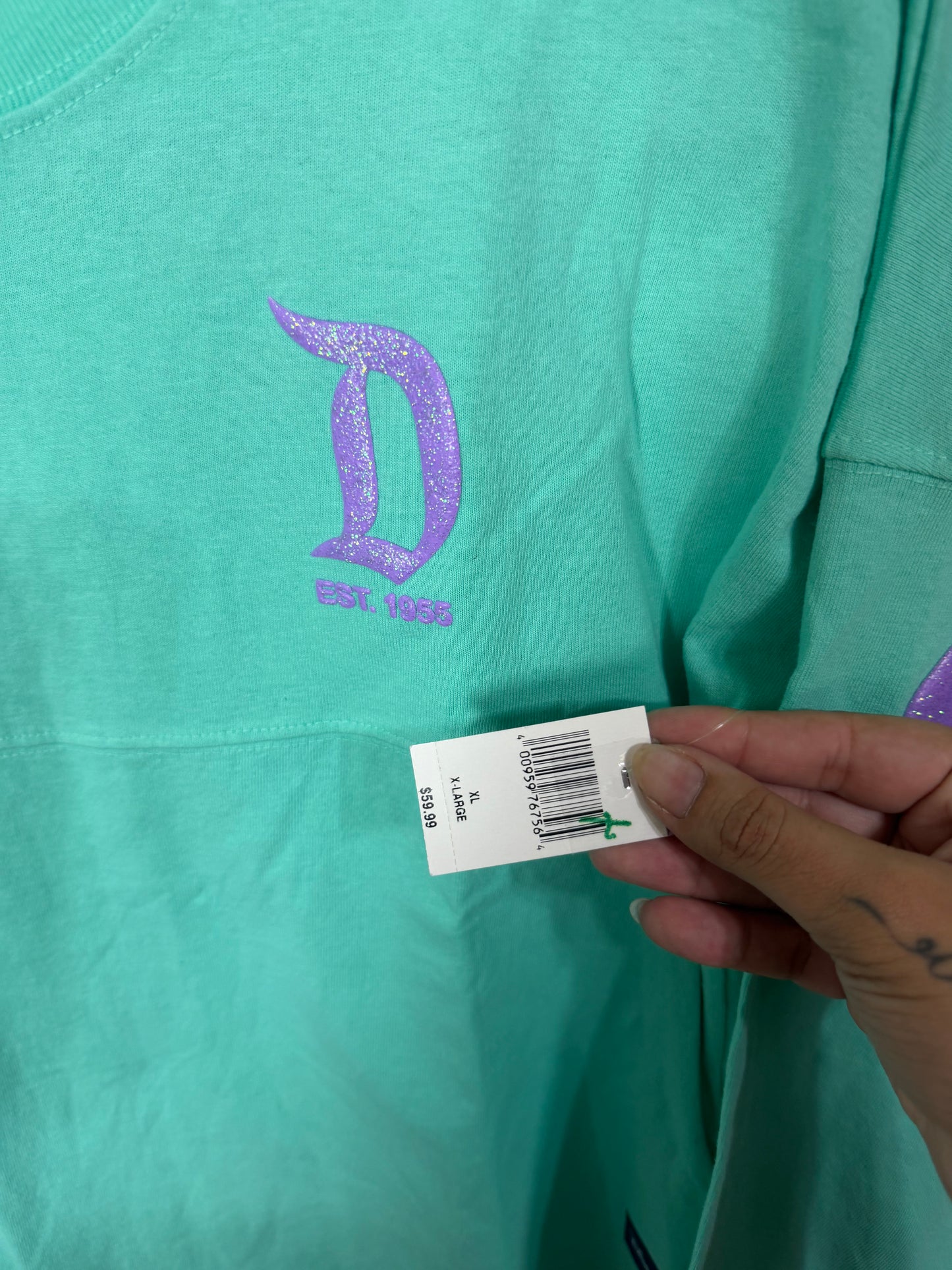 XL Youth NWT Teal Disneyland Spirit Jersey