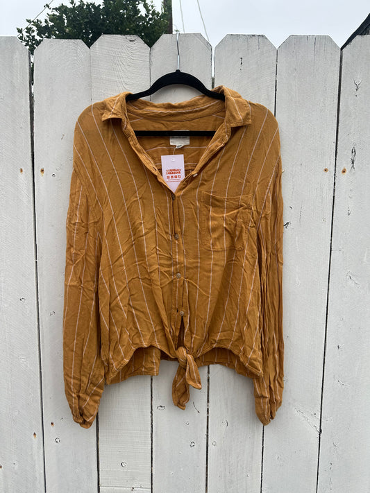 Large Stripe Tie Top