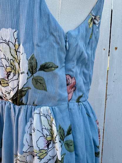 NWT Medium Blue Floral Dress