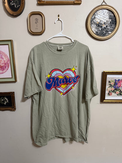2x Marvel Cartoon Heart Graphic Tee