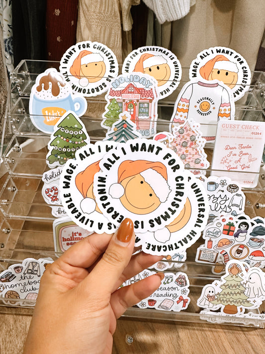 All I Want For Christmas Is… Sticker
