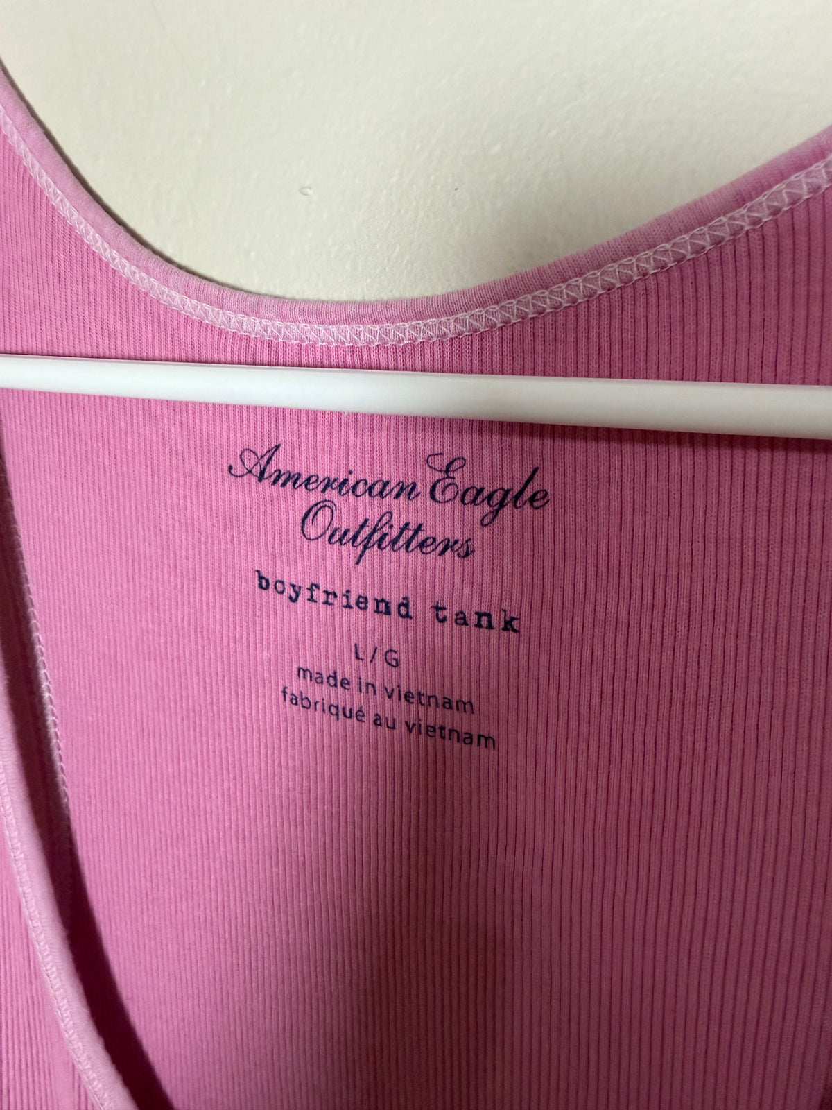 Large Boyfriend Tank in Pink