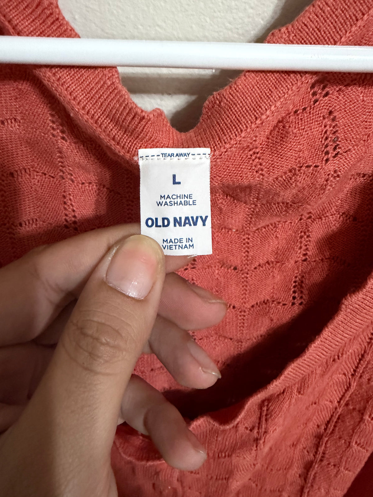 Large Terracotta Coral Blouse Tank