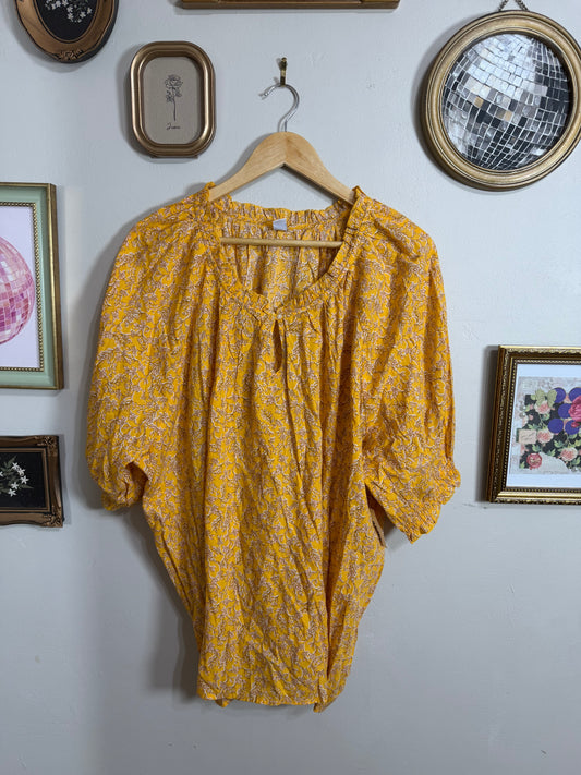 4x NWT Floral Mustard Blouse